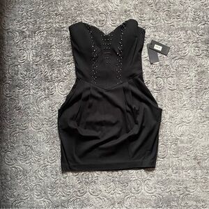 GUESS Jet Black Studded Tube Dress 4